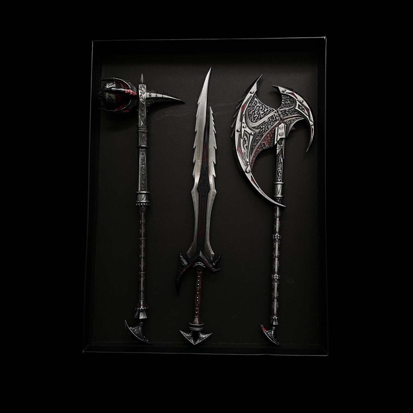 Daedric Steel Dragonbone Weapon Metal Replica Collection