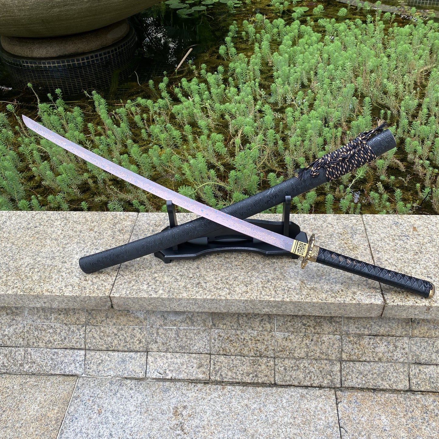 Japanese Katana- Black Shadow Serpent