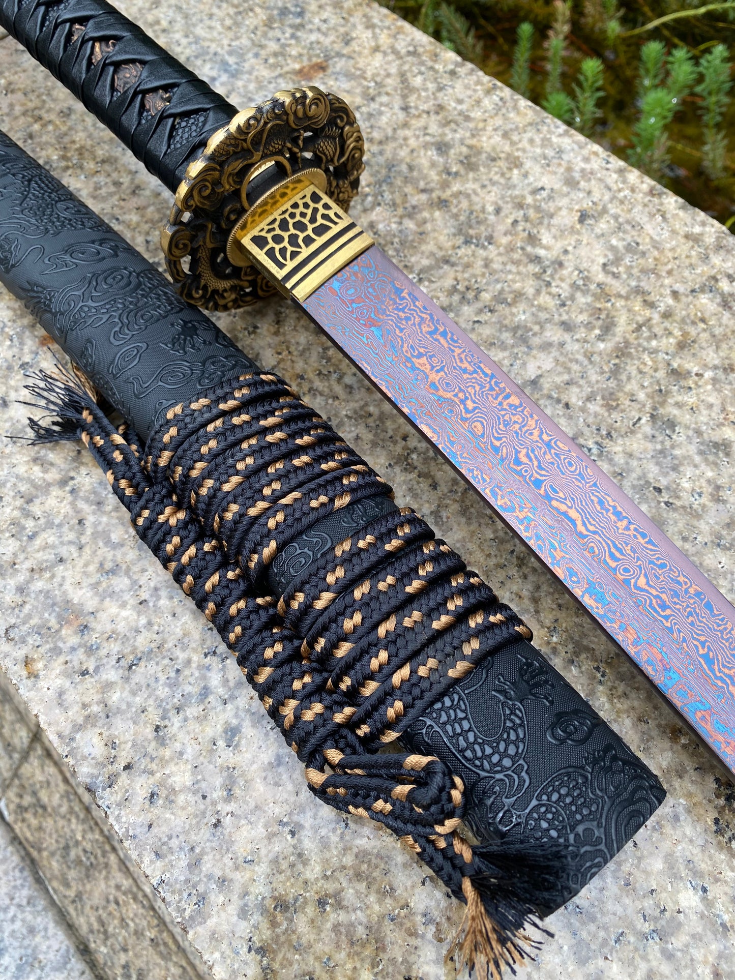 Japanese Katana- Black Shadow Serpent