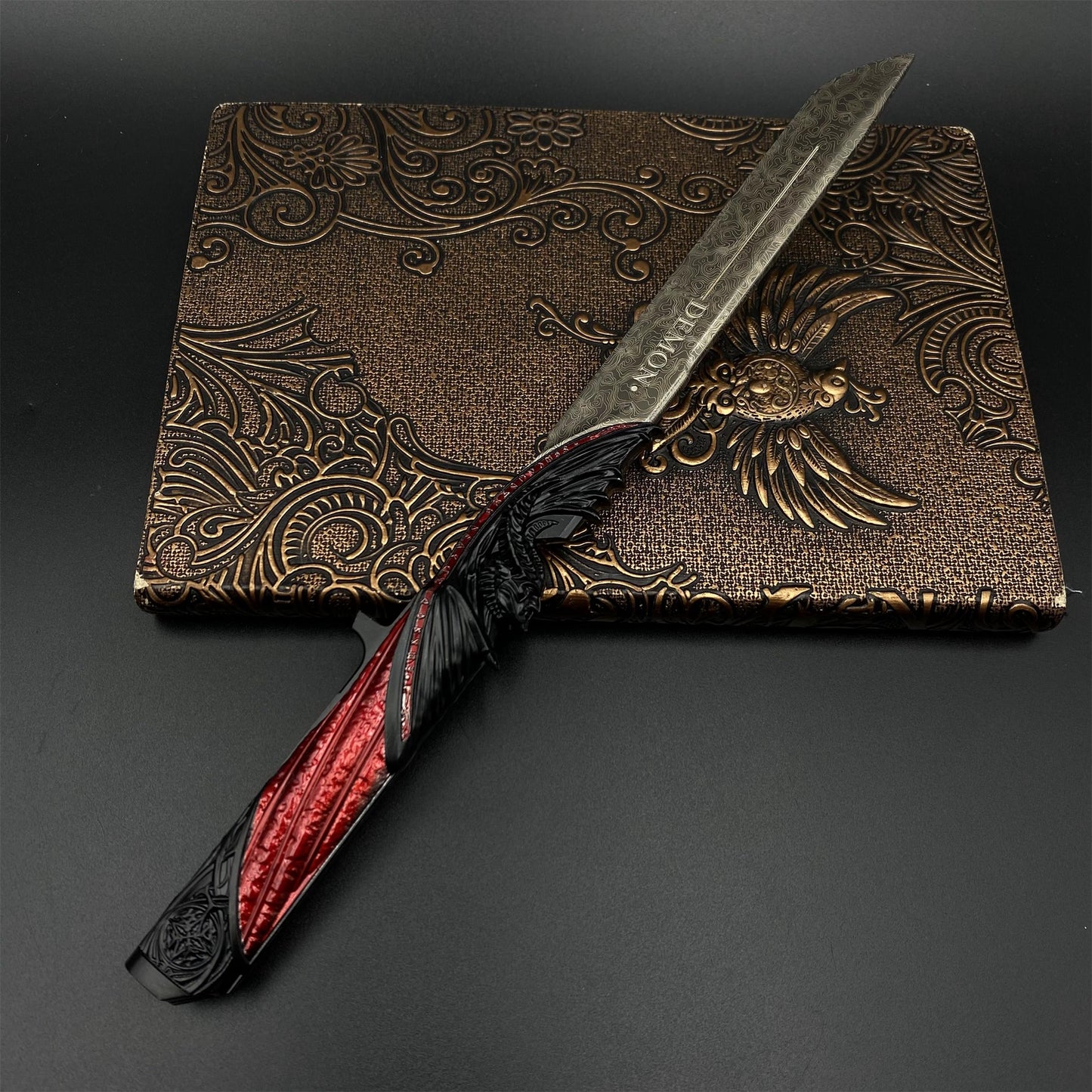 Delta Force Dark Star Angel & Demon Twin Knives Dull Blade Metal Replica 28CM/11"