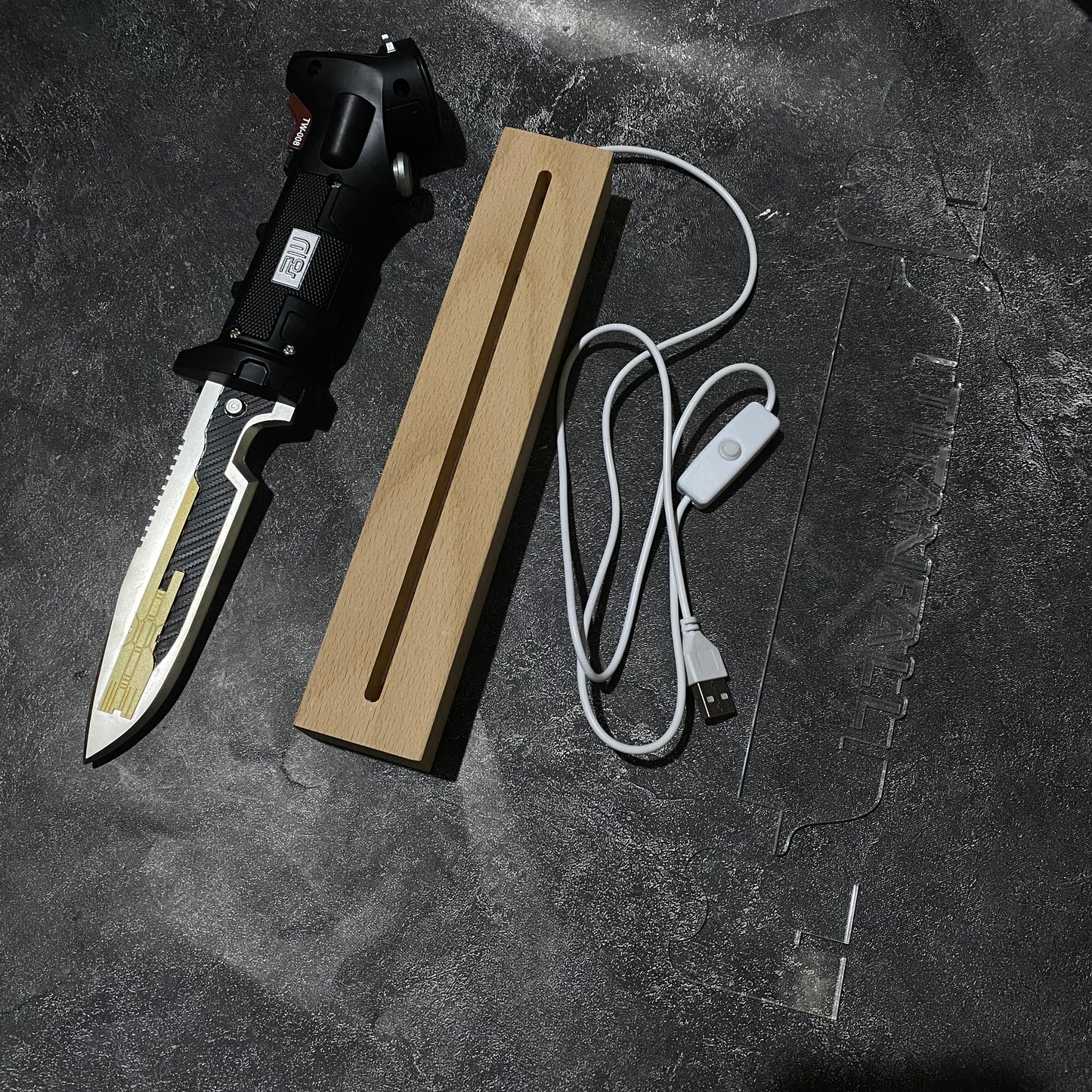 TF Data Knife Metal Replica Cospaly Prop - Blunt