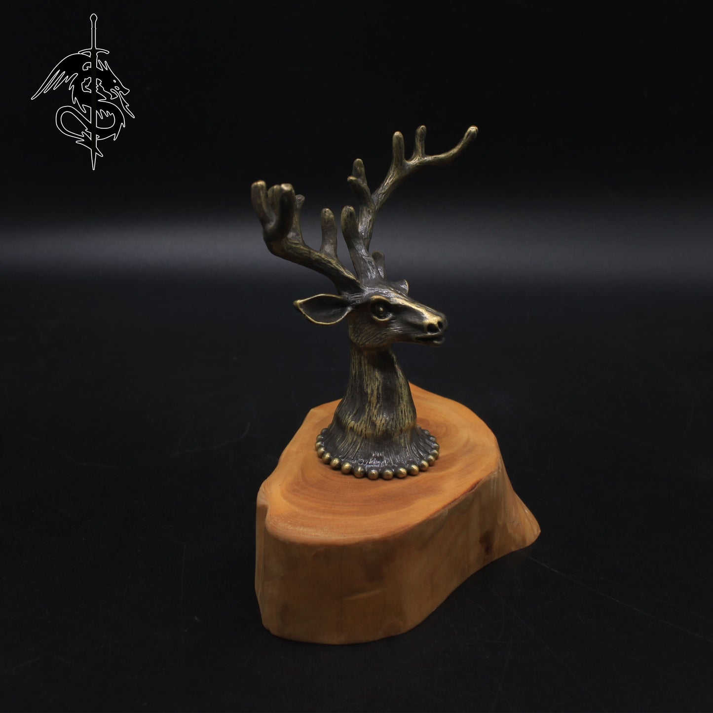 Metal Deer Head Miniature Display Stand