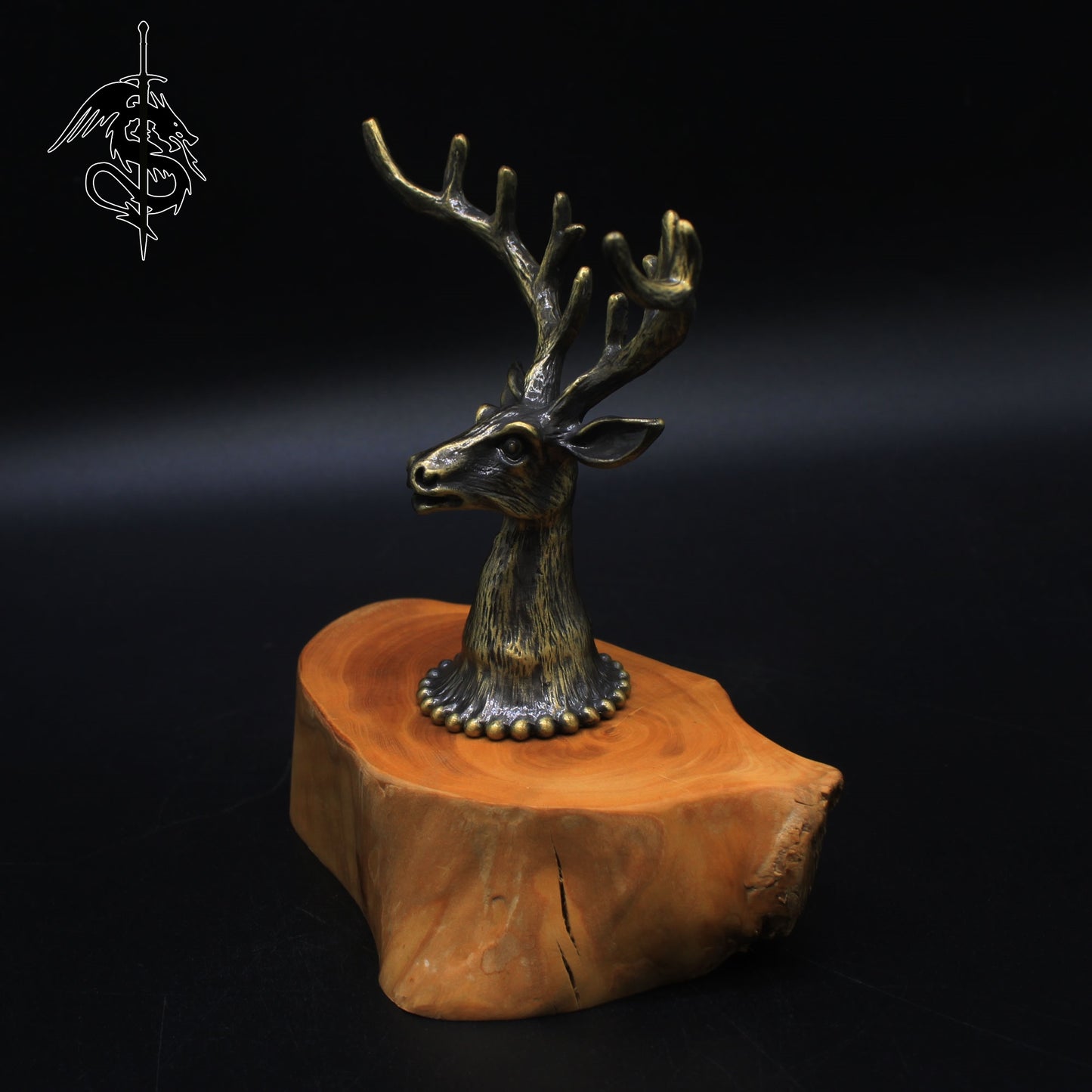 Metal Deer Head Miniature Display Stand