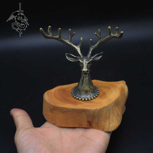 Metal Deer Head Miniature Display Stand