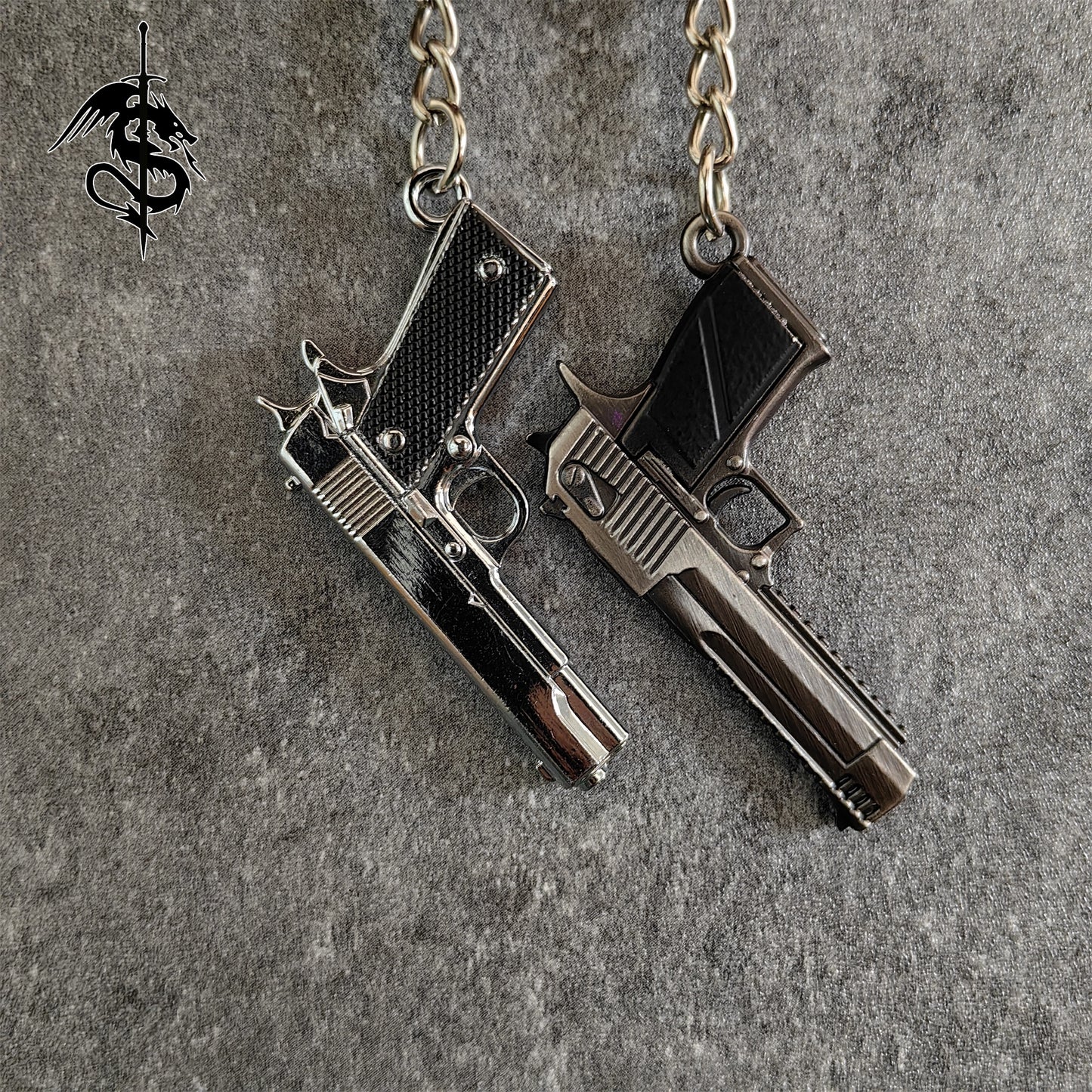 Mini Desert Eagle Keychain Metal M1911 Keychain