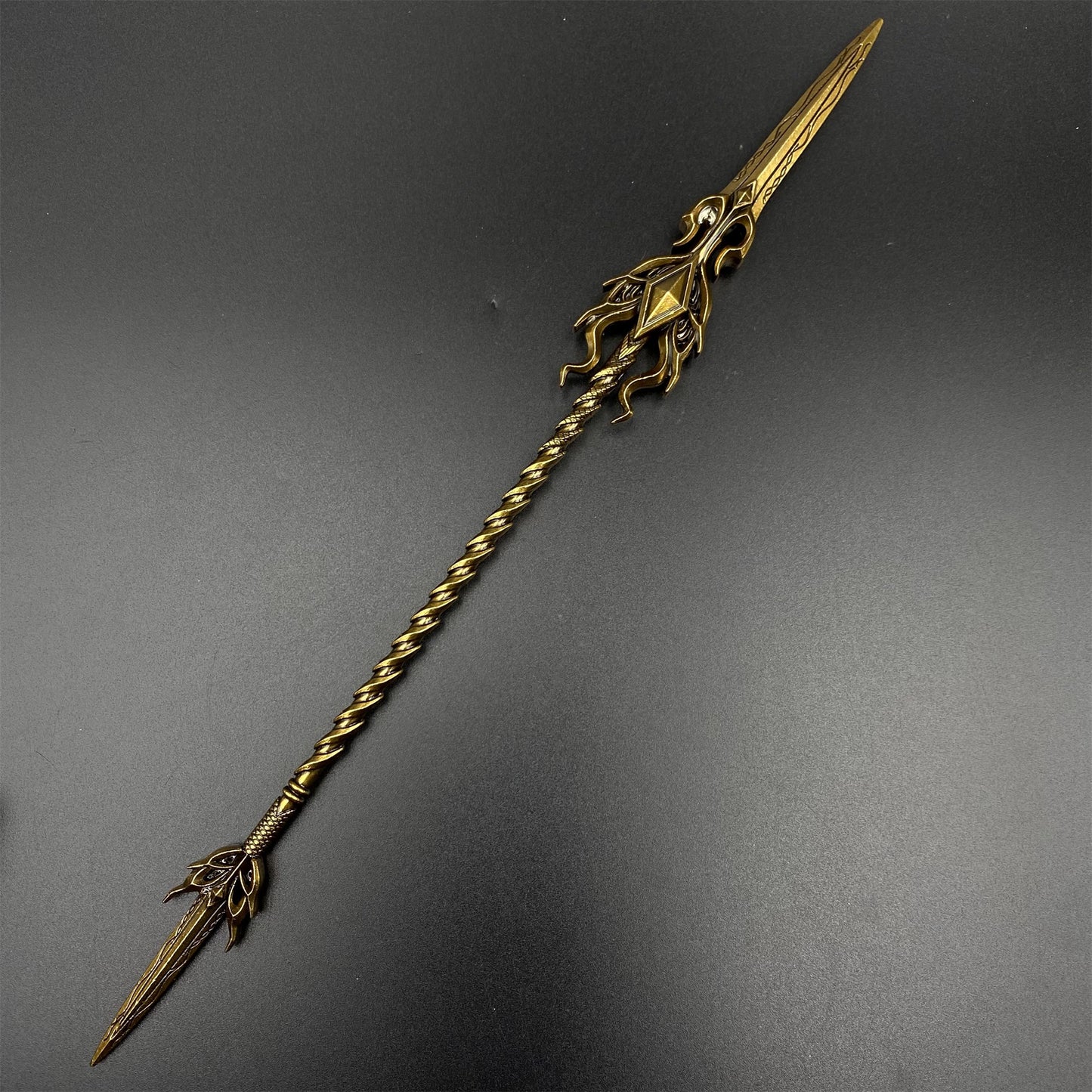 Soul Land Golden Dragon Spear Metal Miniature 30CM/11.8"