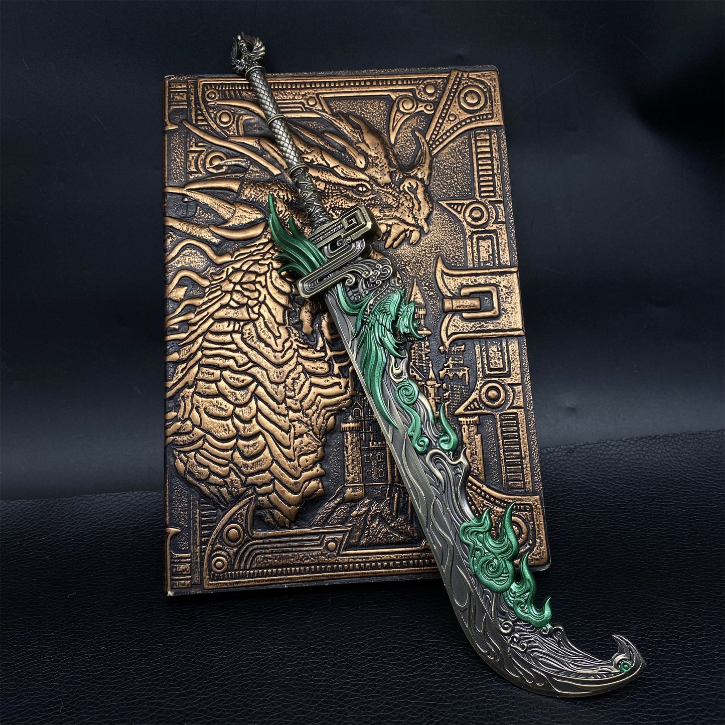Dragon Sparrow Broad Knife Metal Mini Replica