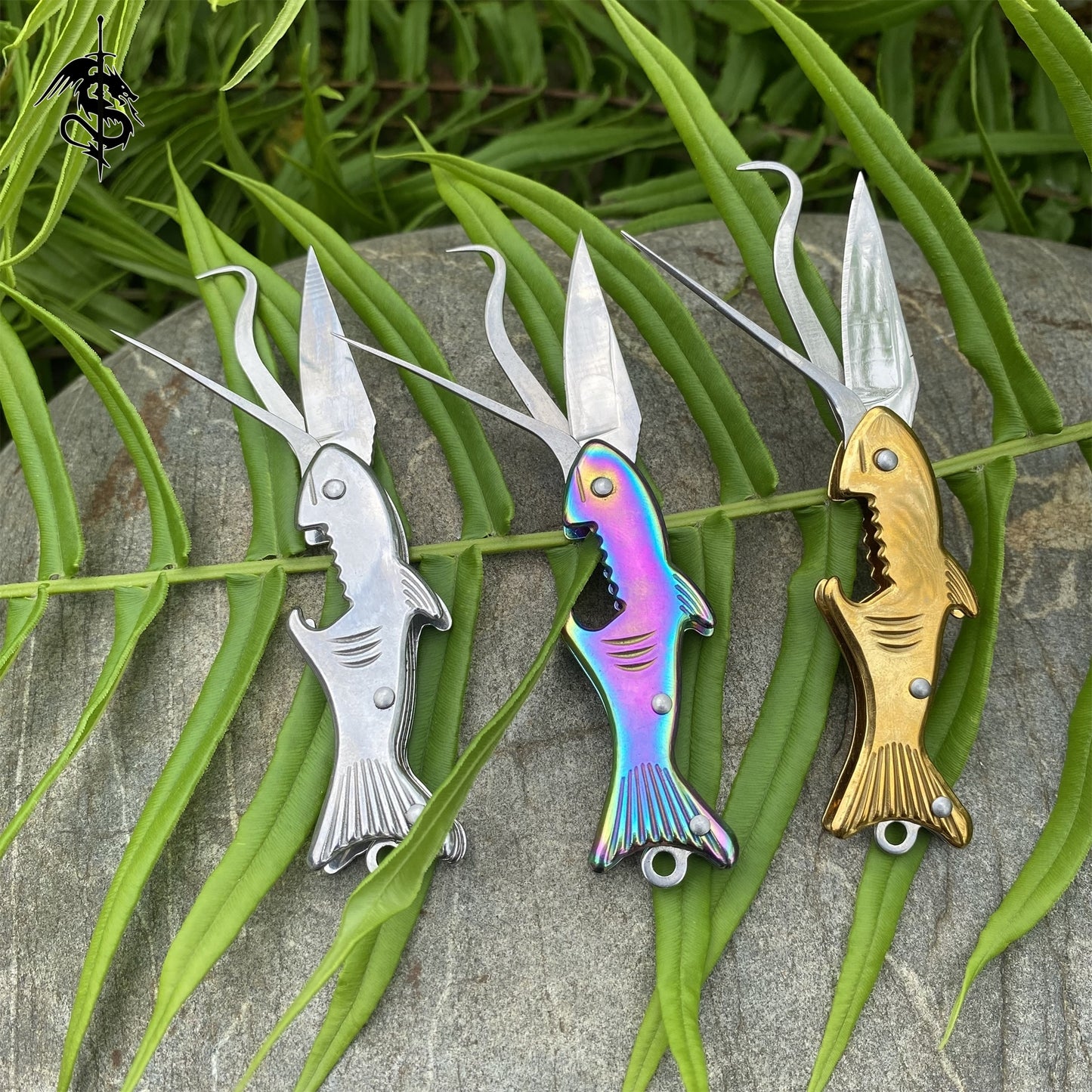 Fish Handle Creative Multifunctional Knife 3 Pcs USA Stock