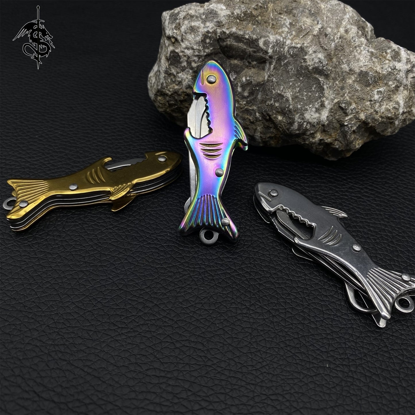 Fish Handle Creative Multifunctional Knife 3 Pcs USA Stock