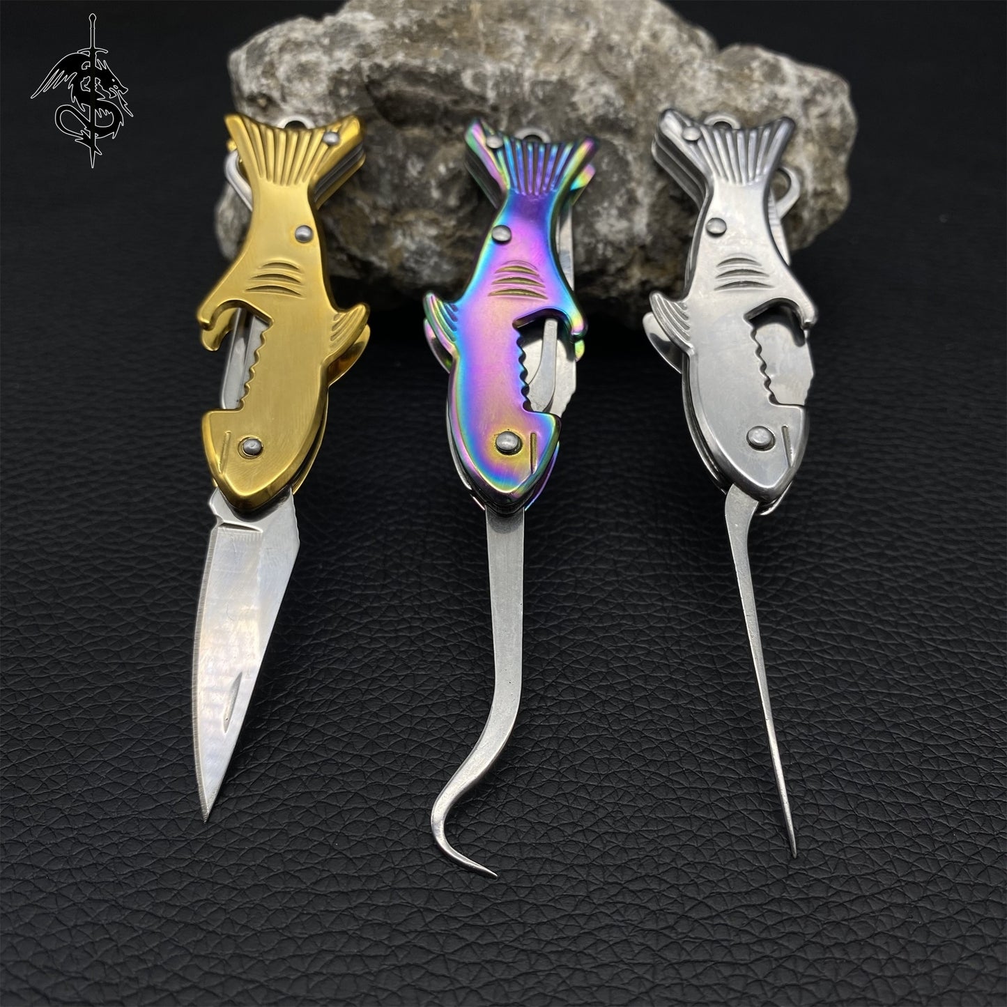 Fish Handle Creative Multifunctional Knife 3 Pcs USA Stock