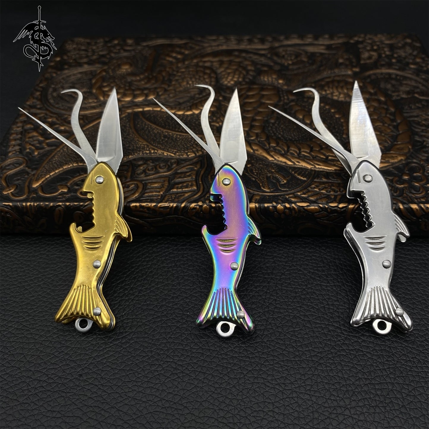 Fish Handle Creative Multifunctional Knife 3 Pcs USA Stock