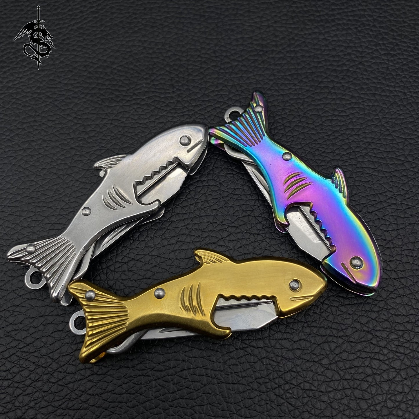 Fish Handle Creative Multifunctional Knife 3 Pcs USA Stock