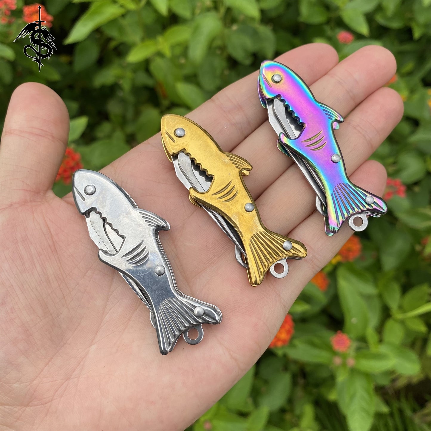 Fish Handle Creative Multifunctional Knife 3 Pcs USA Stock