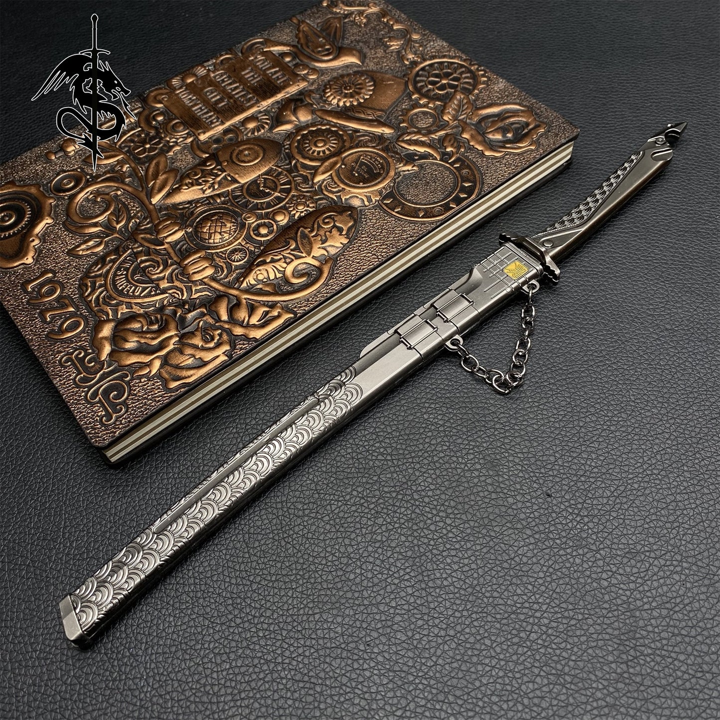 Hot Game 11.4" Embroidered Spring Blade Metal Replica