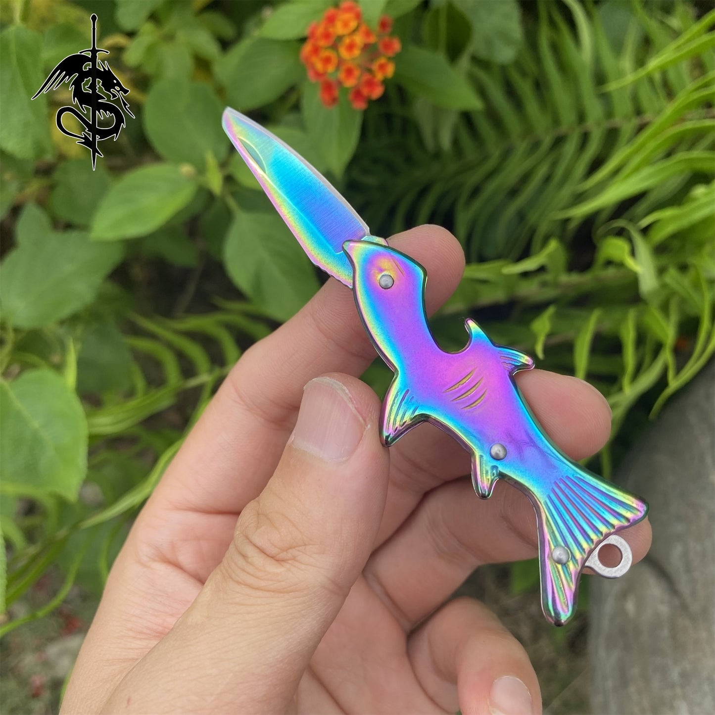 Steel Fish Handle Creative EDC Knife 3 Pcs USA Stock