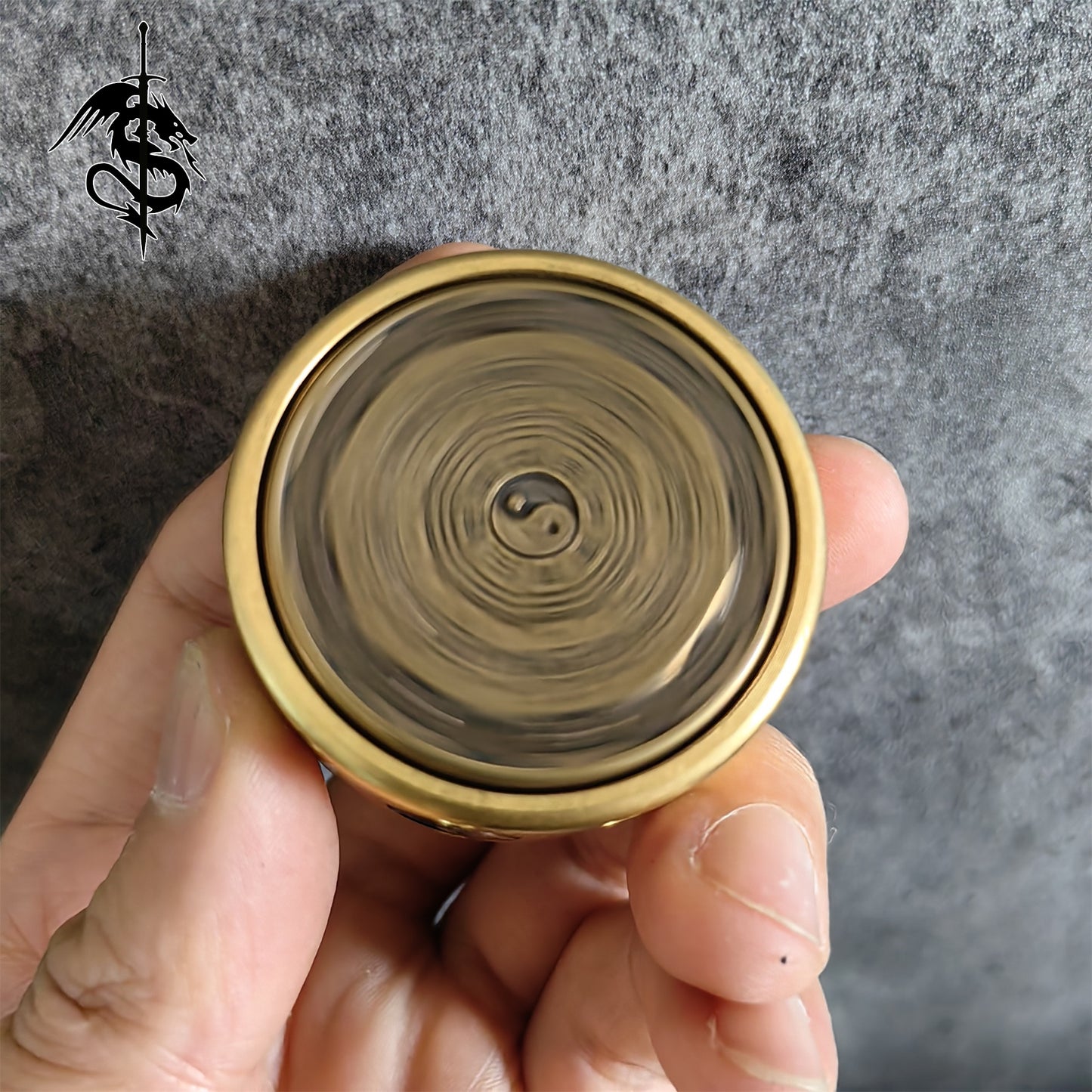 Brass Rotating Fidget Spinner The Eight Trigrams Toy