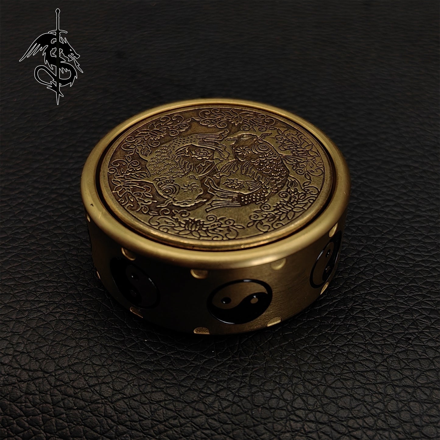 Brass Rotating Fidget Spinner The Eight Trigrams Toy