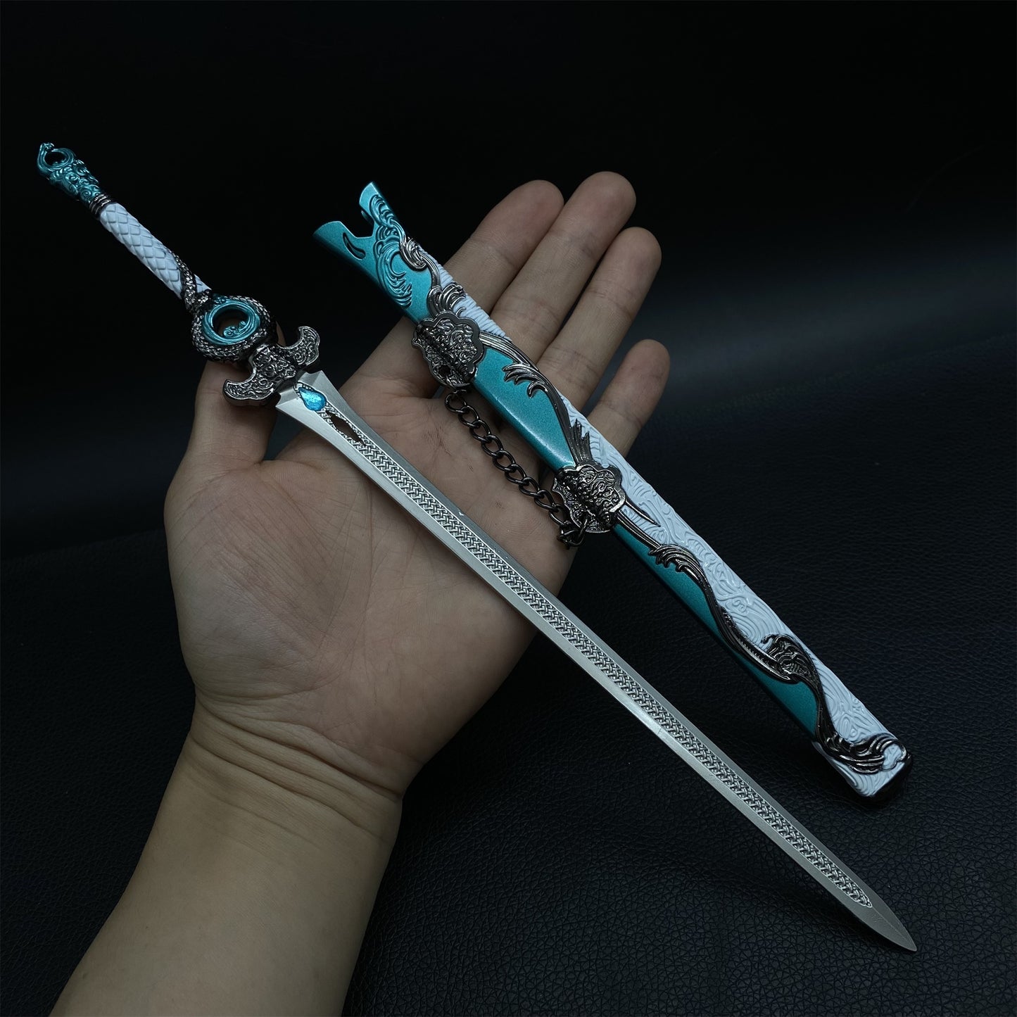 Anime Peripheral Sixteen Prefectures Flying Wave Sword Metal Replica