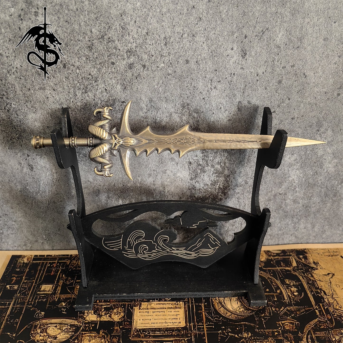 Metal Baphomet Demon Head Arthas Frostmourne Letter Opener