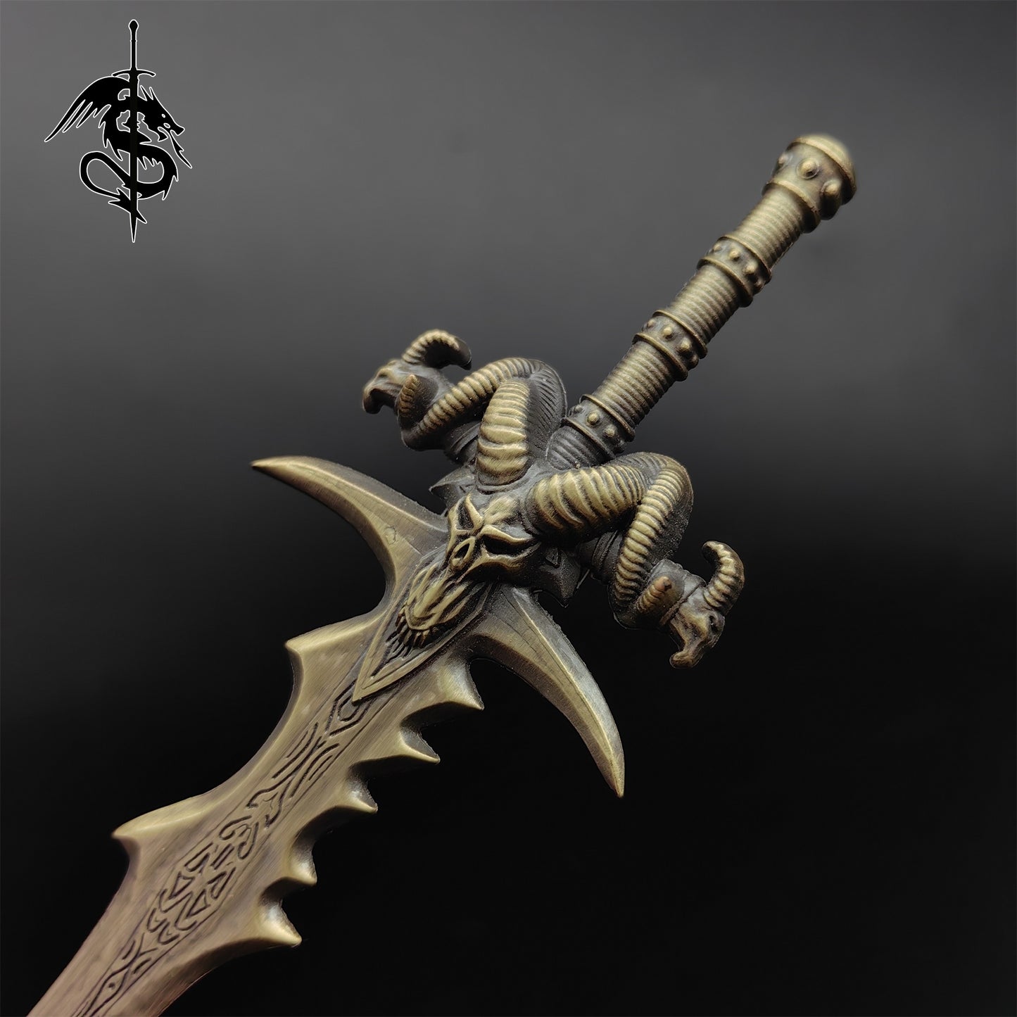 Metal Baphomet Demon Head Arthas Frostmourne Letter Opener