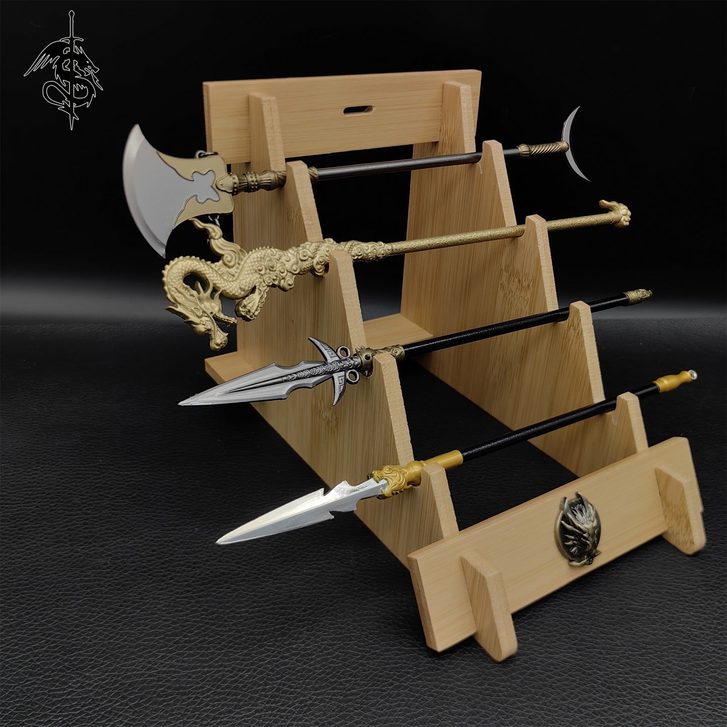 Ancient Chinese Generals Weapons Metal Mini Replica 4 In 1 Pack