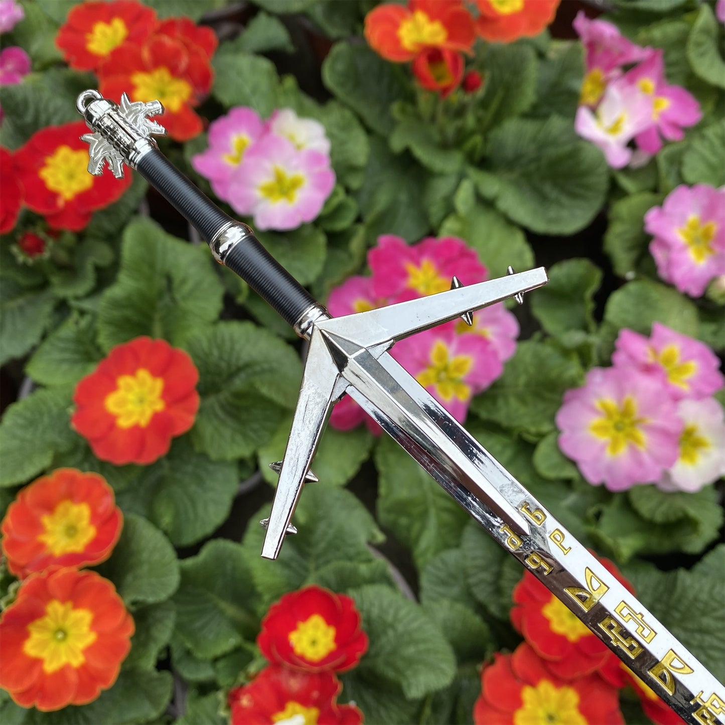 Aerondight Sword Small Metal Replica Geralt Silver Sword