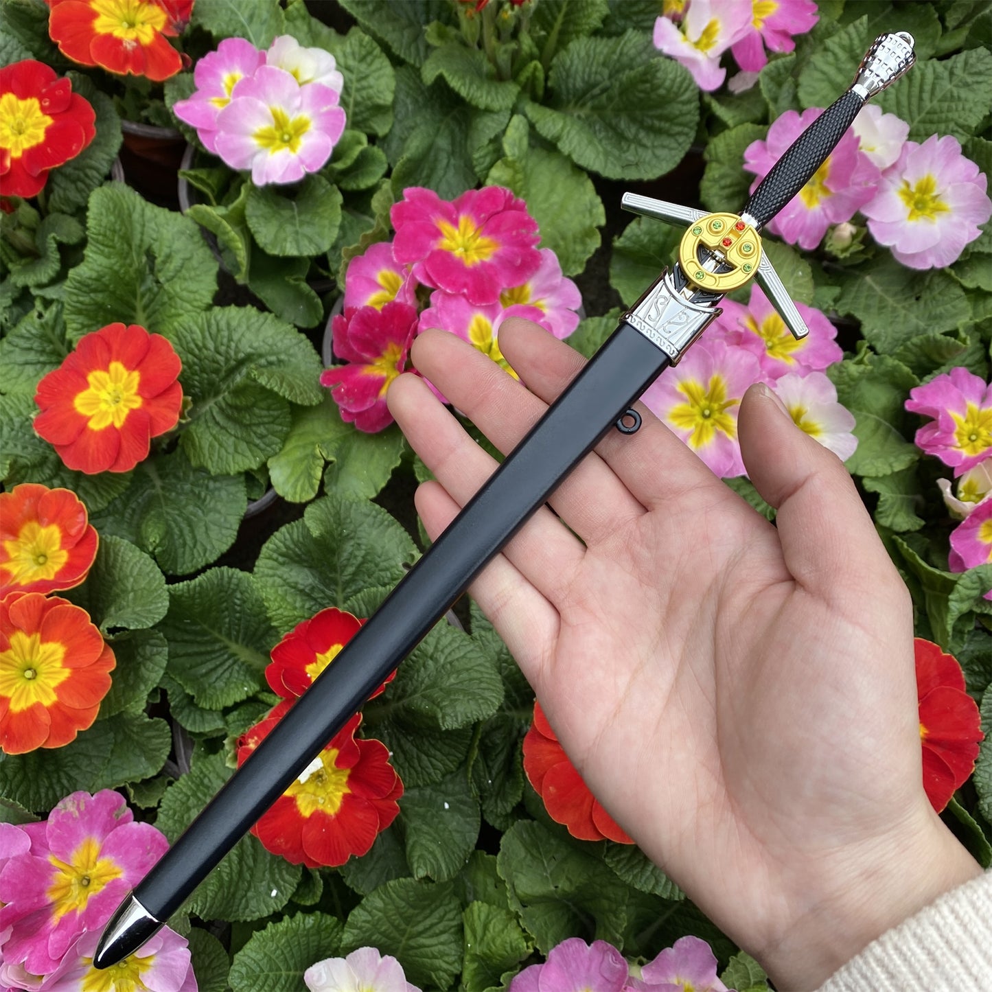 Aerondight Sword Small Metal Replica Geralt Silver Sword