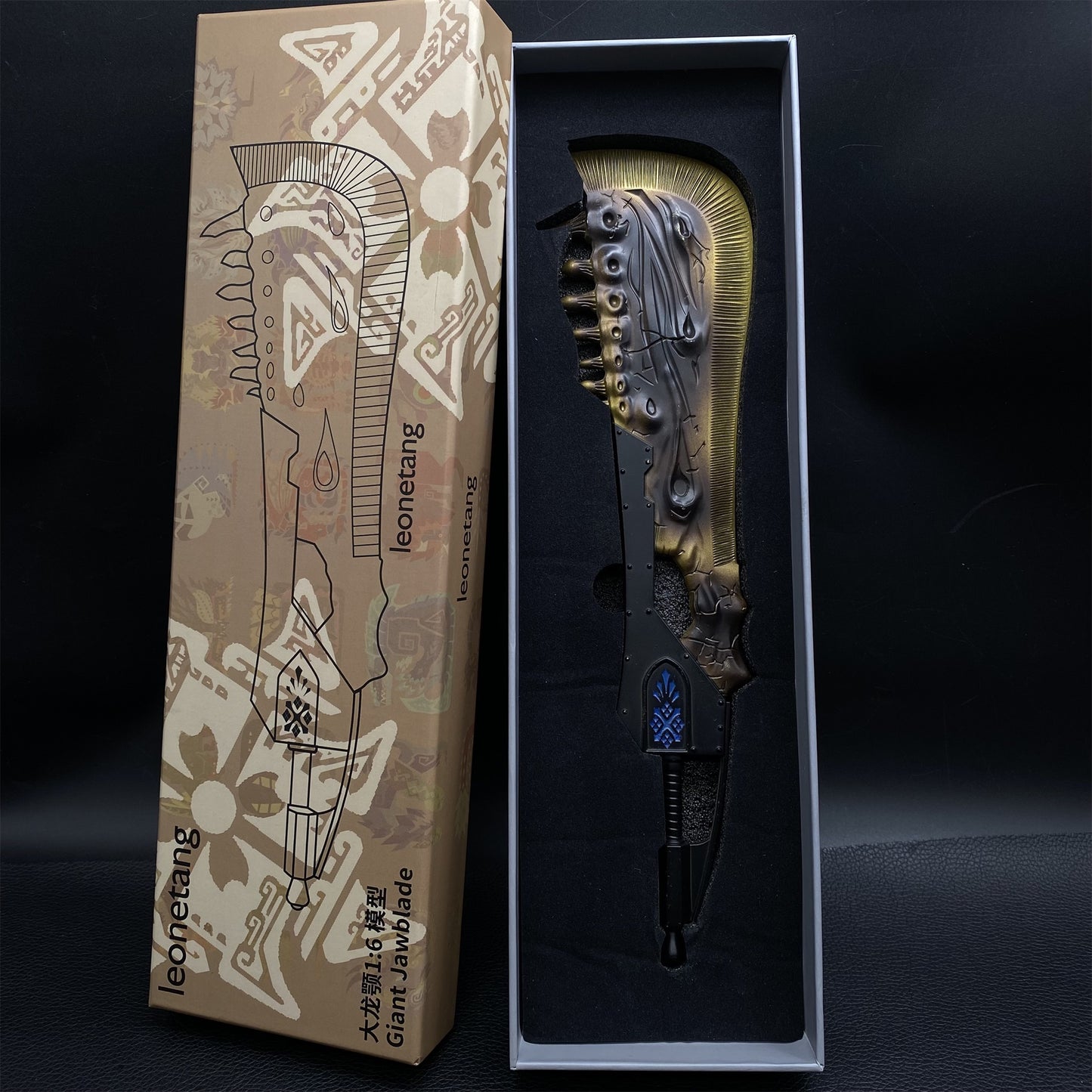Giant Jawblade Great Sword Metal Replica 30CM/11.8"