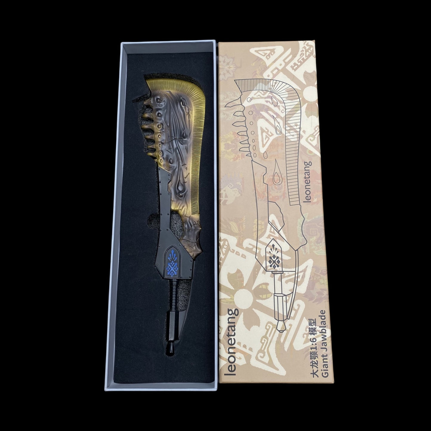Giant Jawblade Great Sword Metal Replica 30CM/11.8"