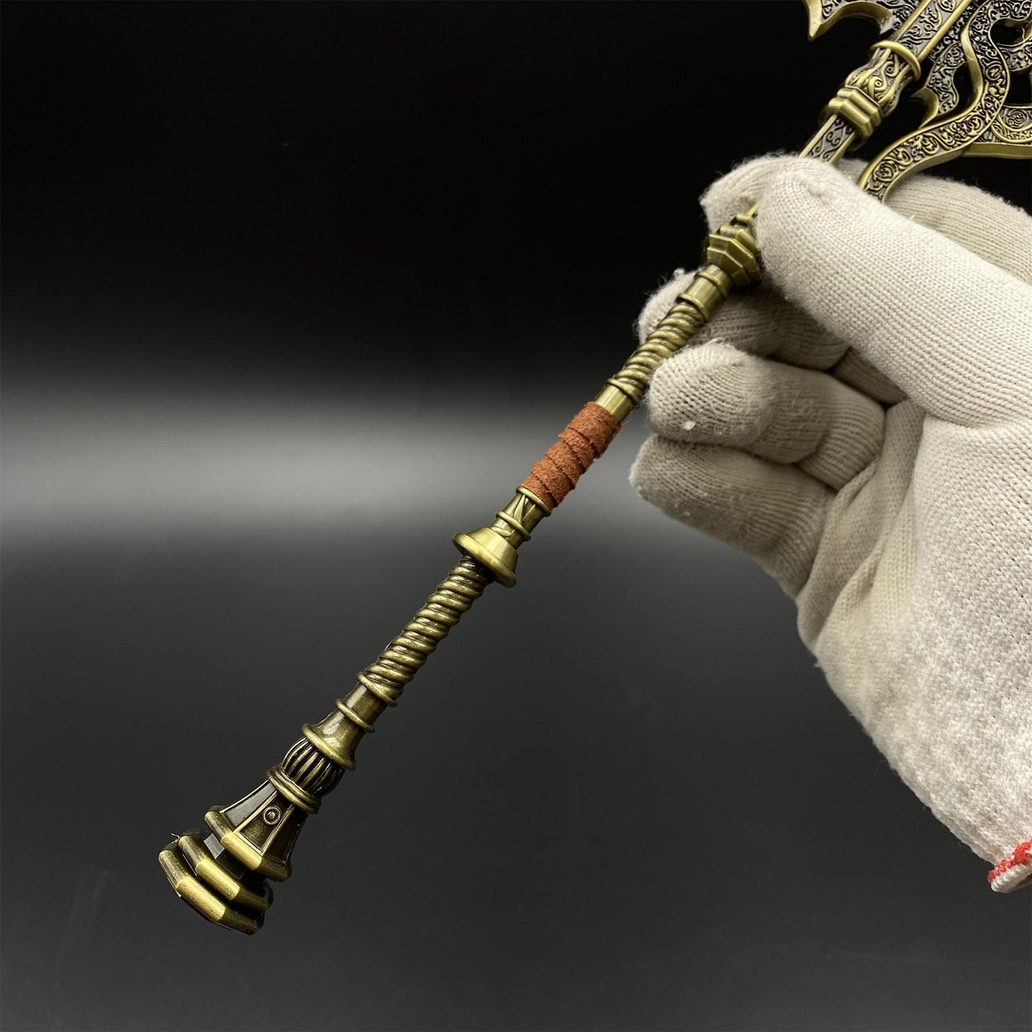 Soul Game Tree Sentinel Golden Halberd Metal Craft For Collection