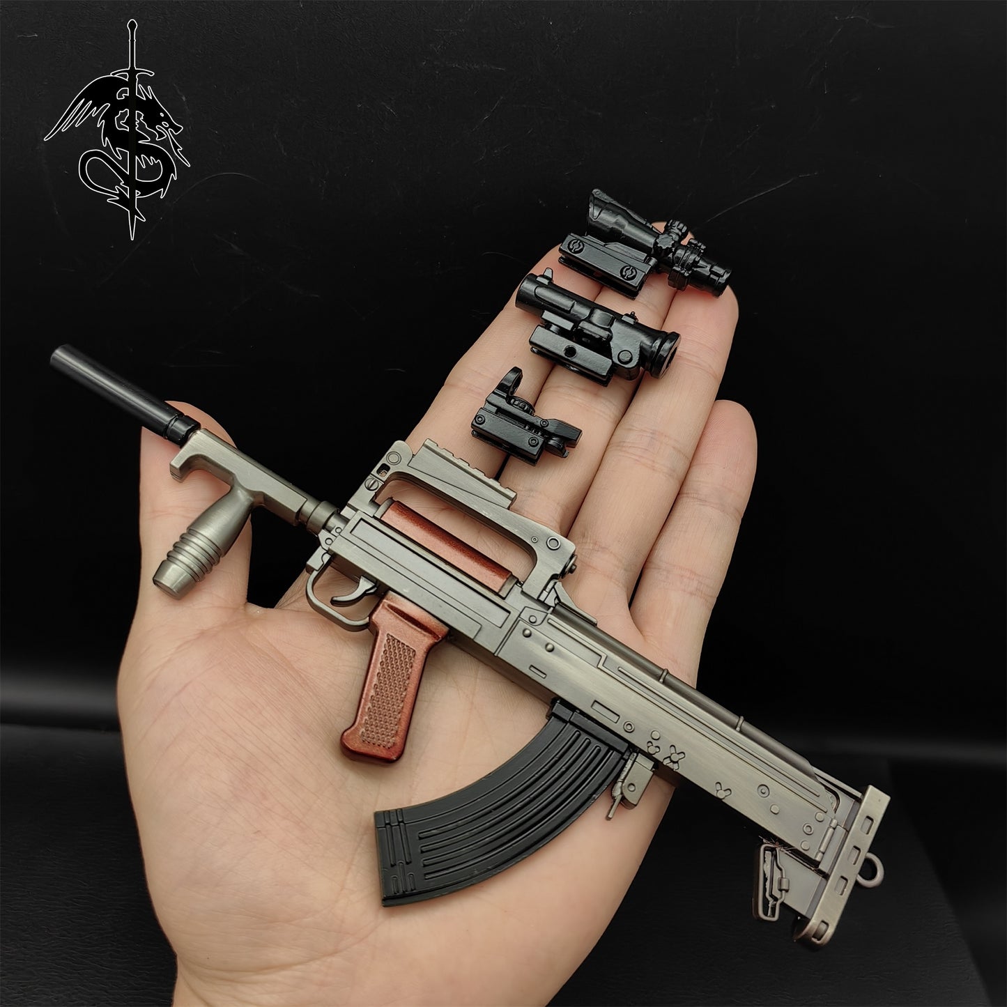 OTs-14 Groza Miniature Metal Groza Gun Model