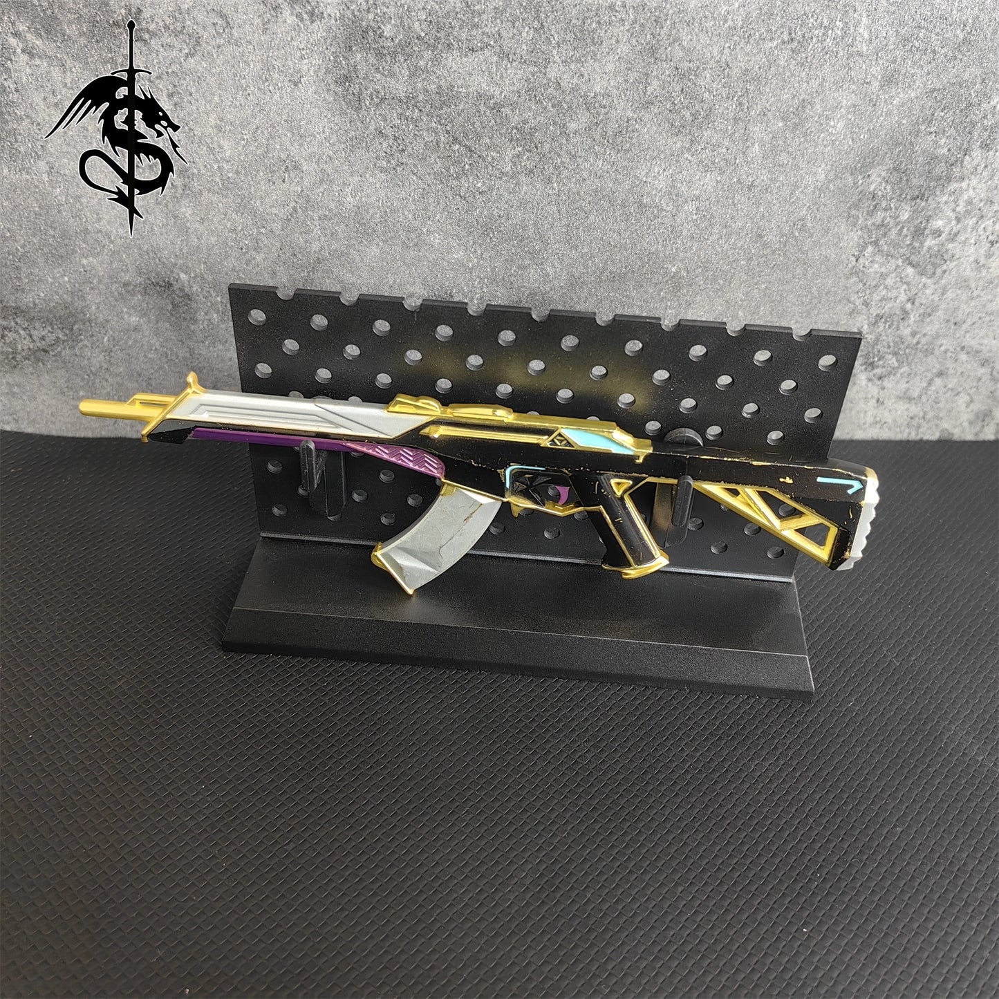 Miniature Gun Stand Tiny Gun Model Holder Weapons Display Stand