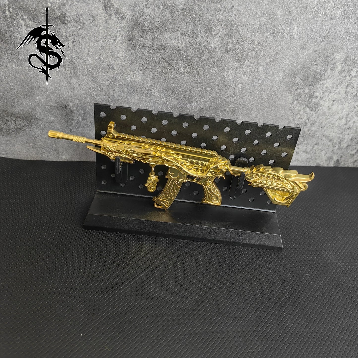 Miniature Gun Stand Tiny Gun Model Holder Weapons Display Stand