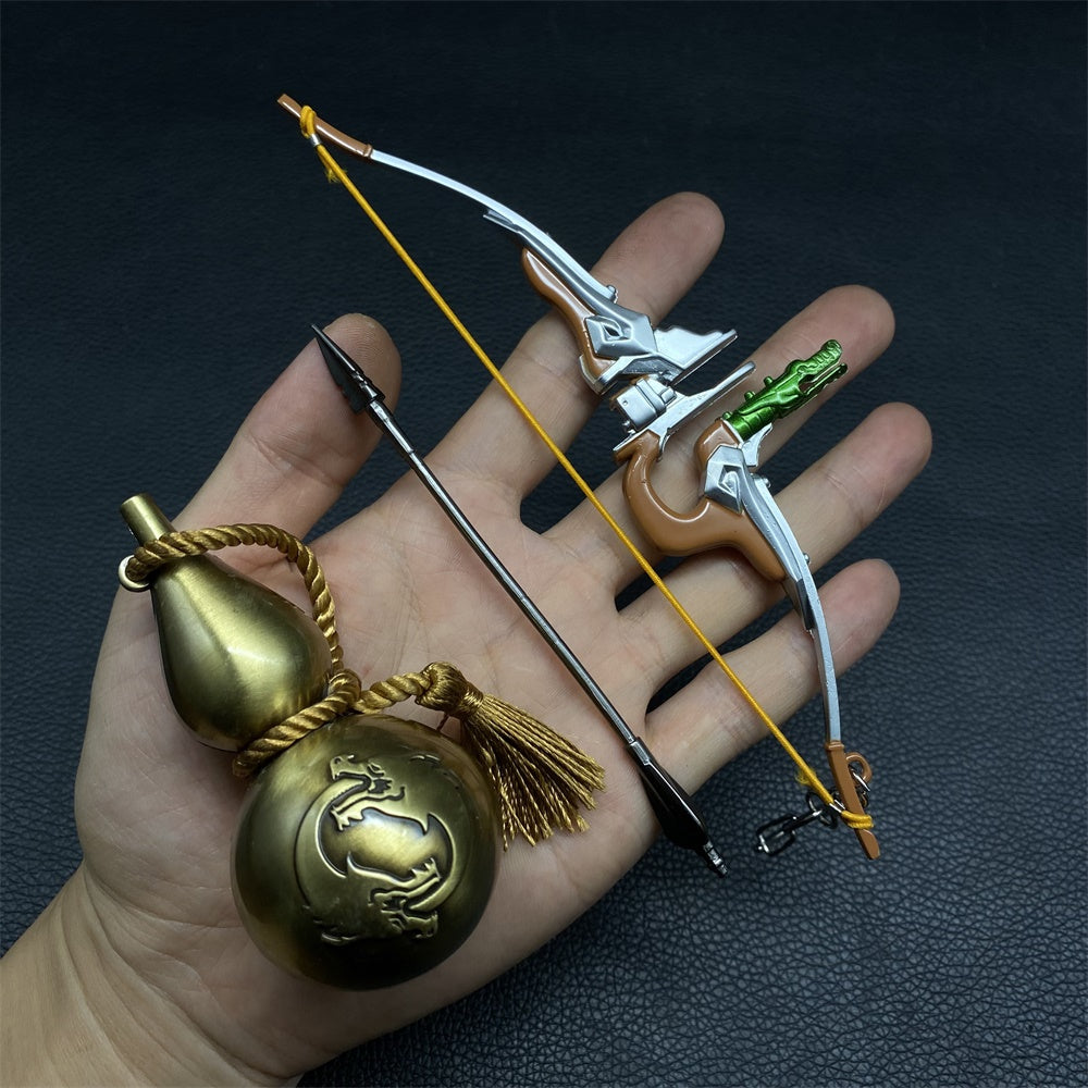 Hanzo Dragon Storm Bow Metal Miniature With Gourd Liquor Container