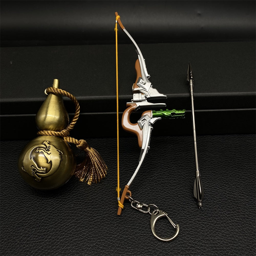 Hanzo Dragon Storm Bow Metal Miniature With Gourd Liquor Container