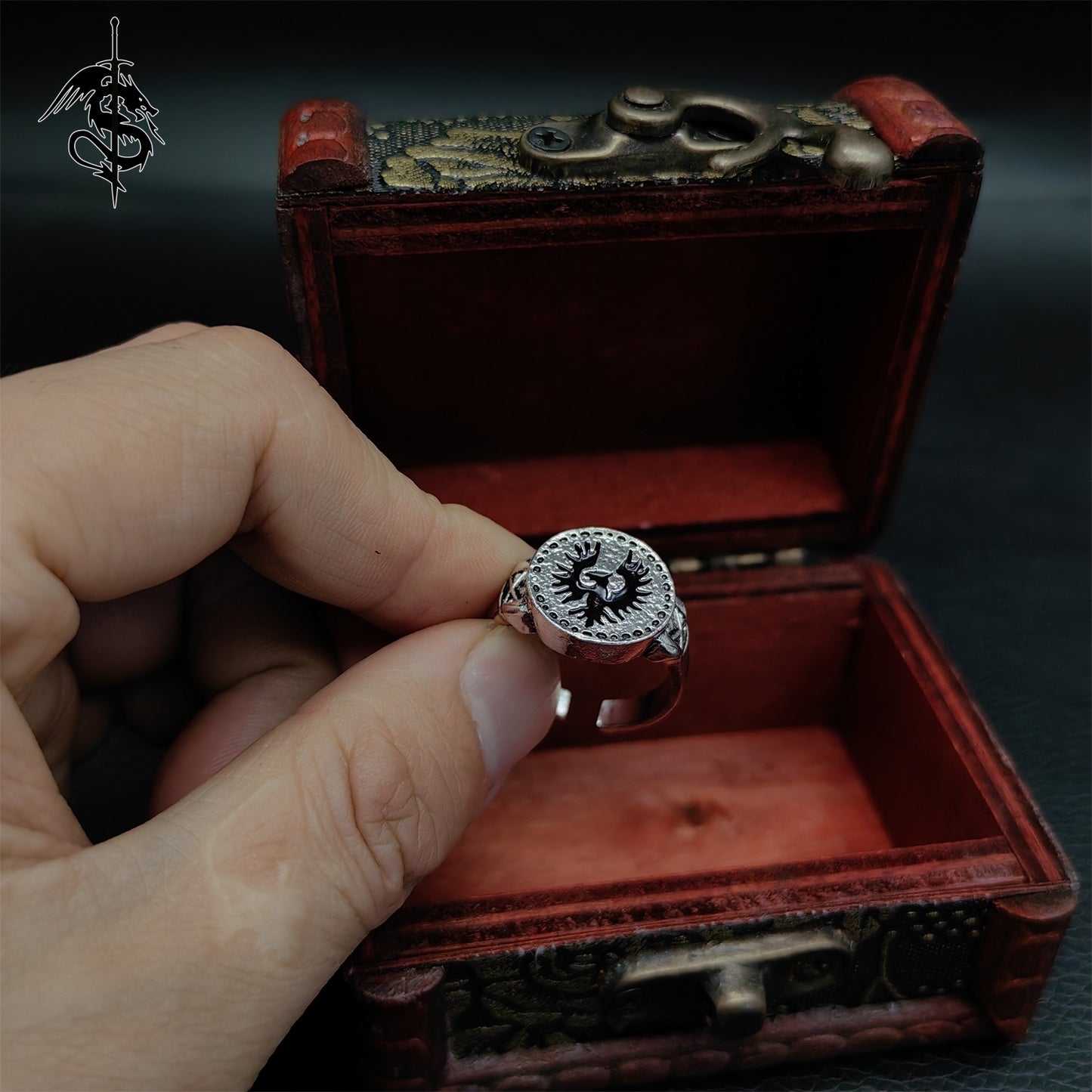 Hawk Ring Alloy Open Ring Cool Gamer Gift