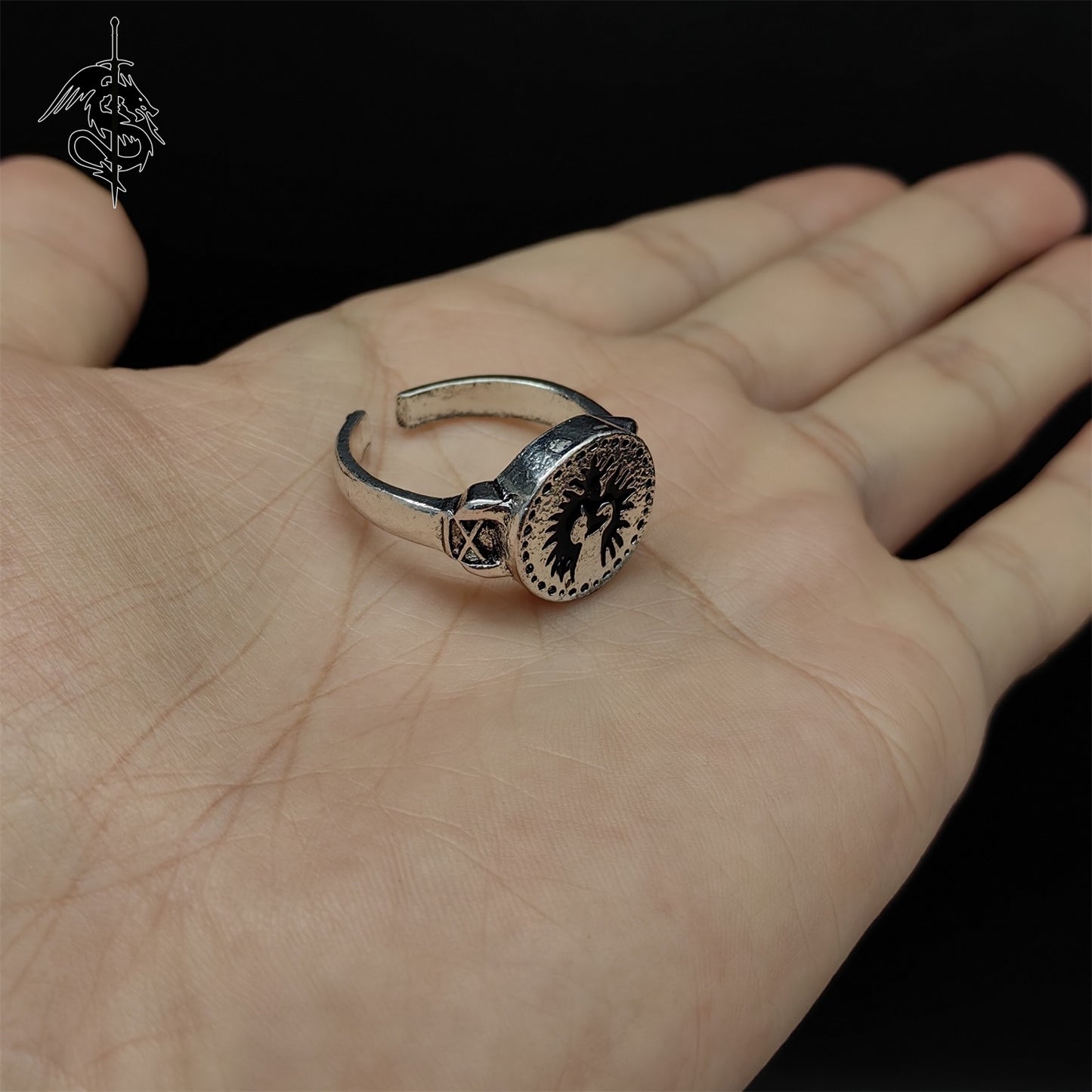 Hawk Ring Alloy Open Ring Cool Gamer Gift
