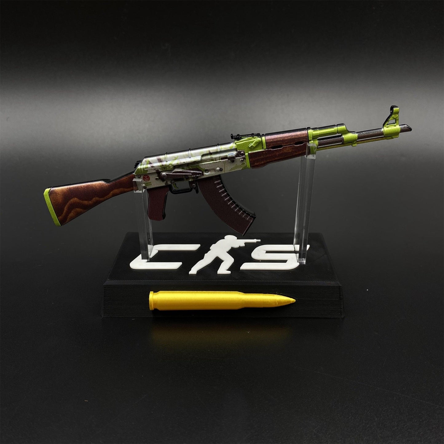 Hot Game CS2 AK‑47 Hydroponic Skin Camouflage Mini Metal Replica
