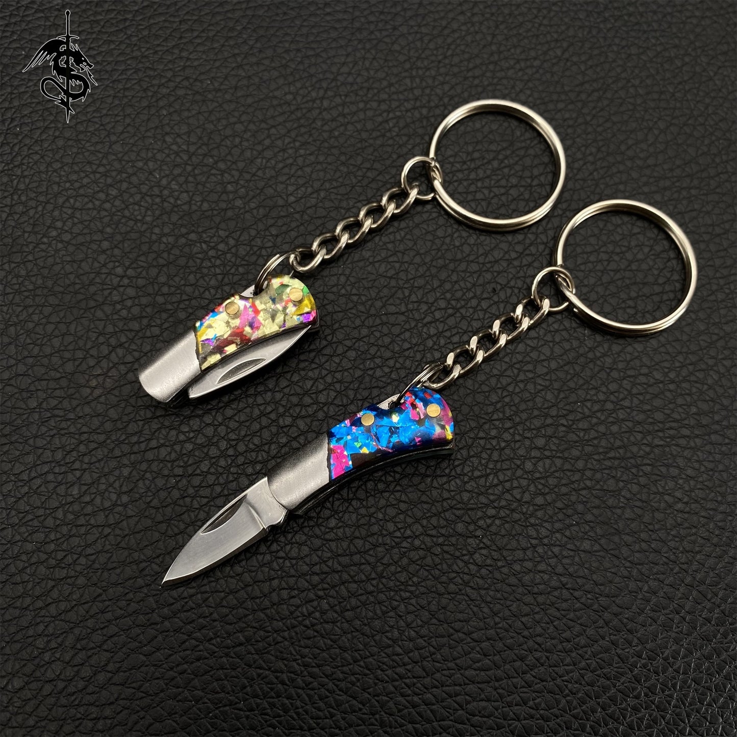 Colored Acrylic Handle Mini Knife EDC Sharp Outdoor Tool Knife