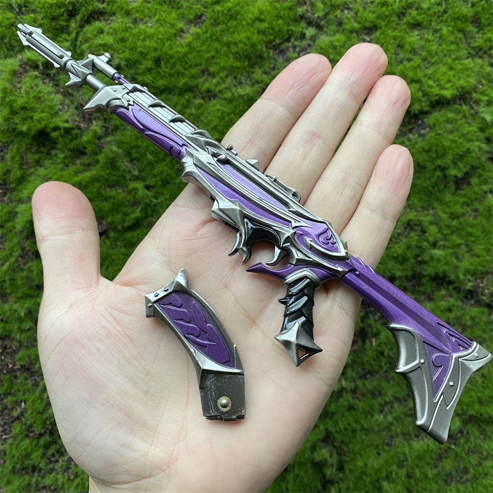Metal Tiny Purple Reaver Vandal Rifle Gun Model