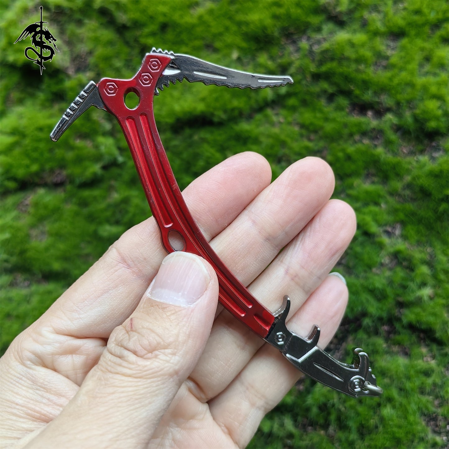Cool Prop Laura Pickaxe Metal keychain