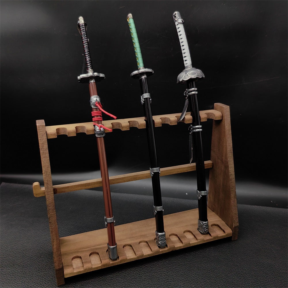 Game Katana Set: Kusabimaru, Gracious Gift of Tears, Black Mortal Blade