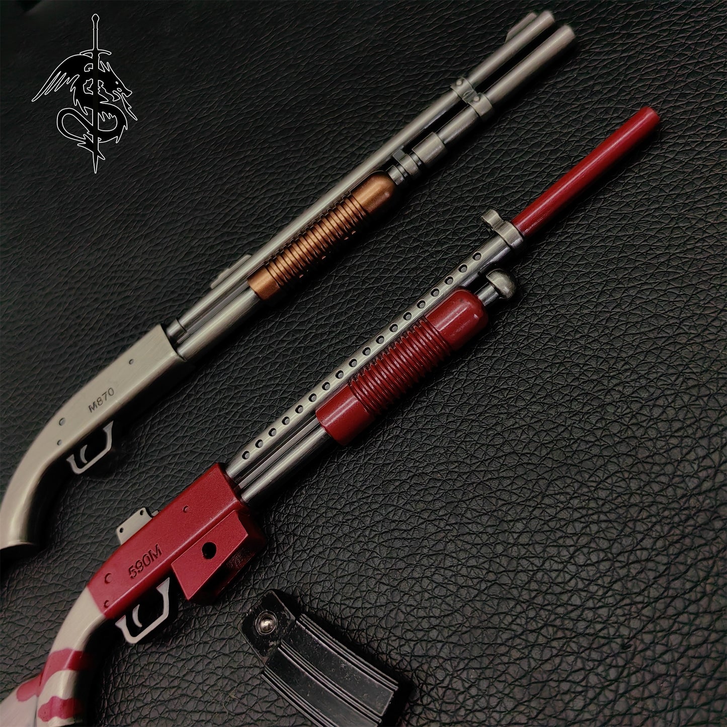 Metal M870 Shotgun Tiny Mossberg 590M Gun Decoration Art
