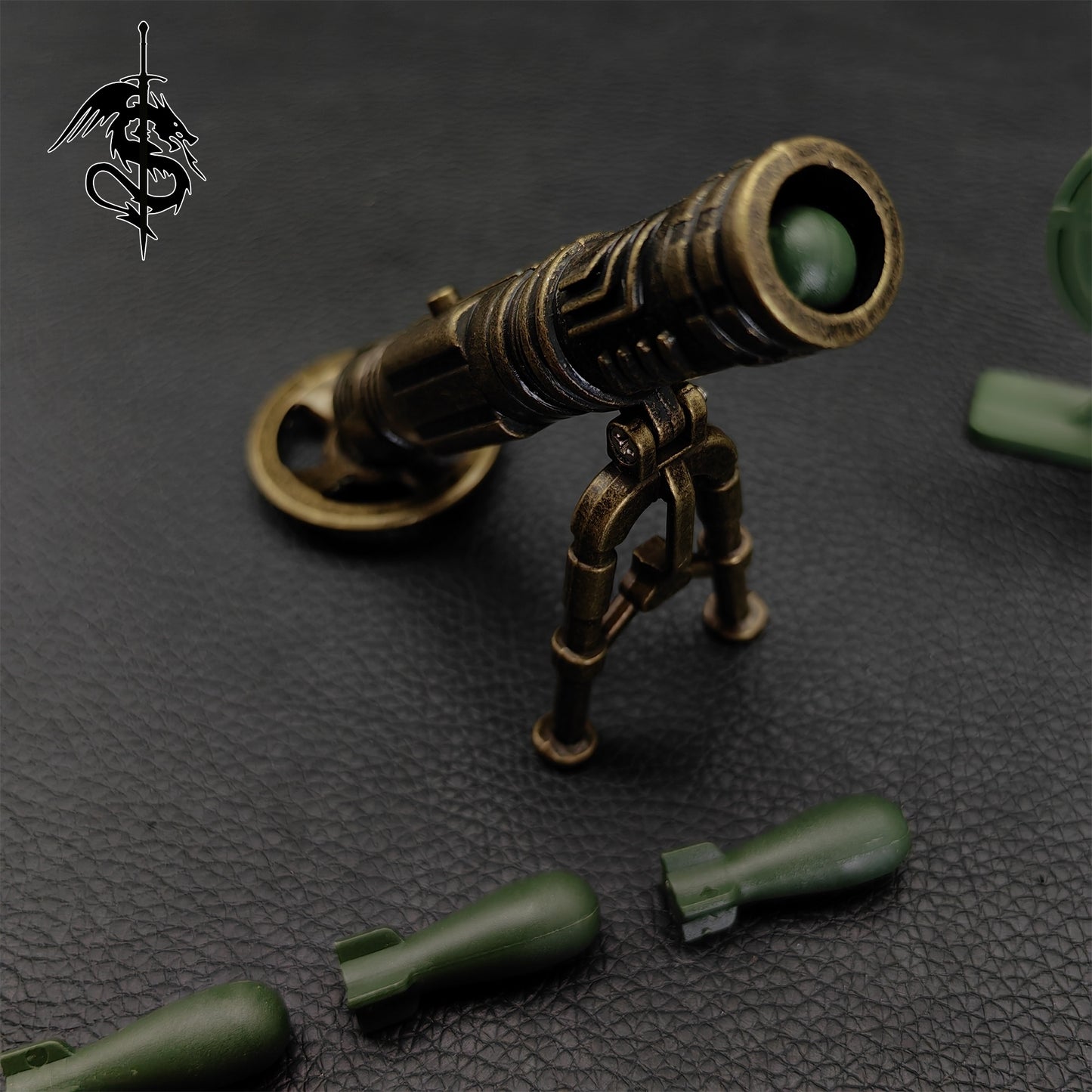Metal Mortar Small Mine Thrower Creative Great War 2 Toy Cannon