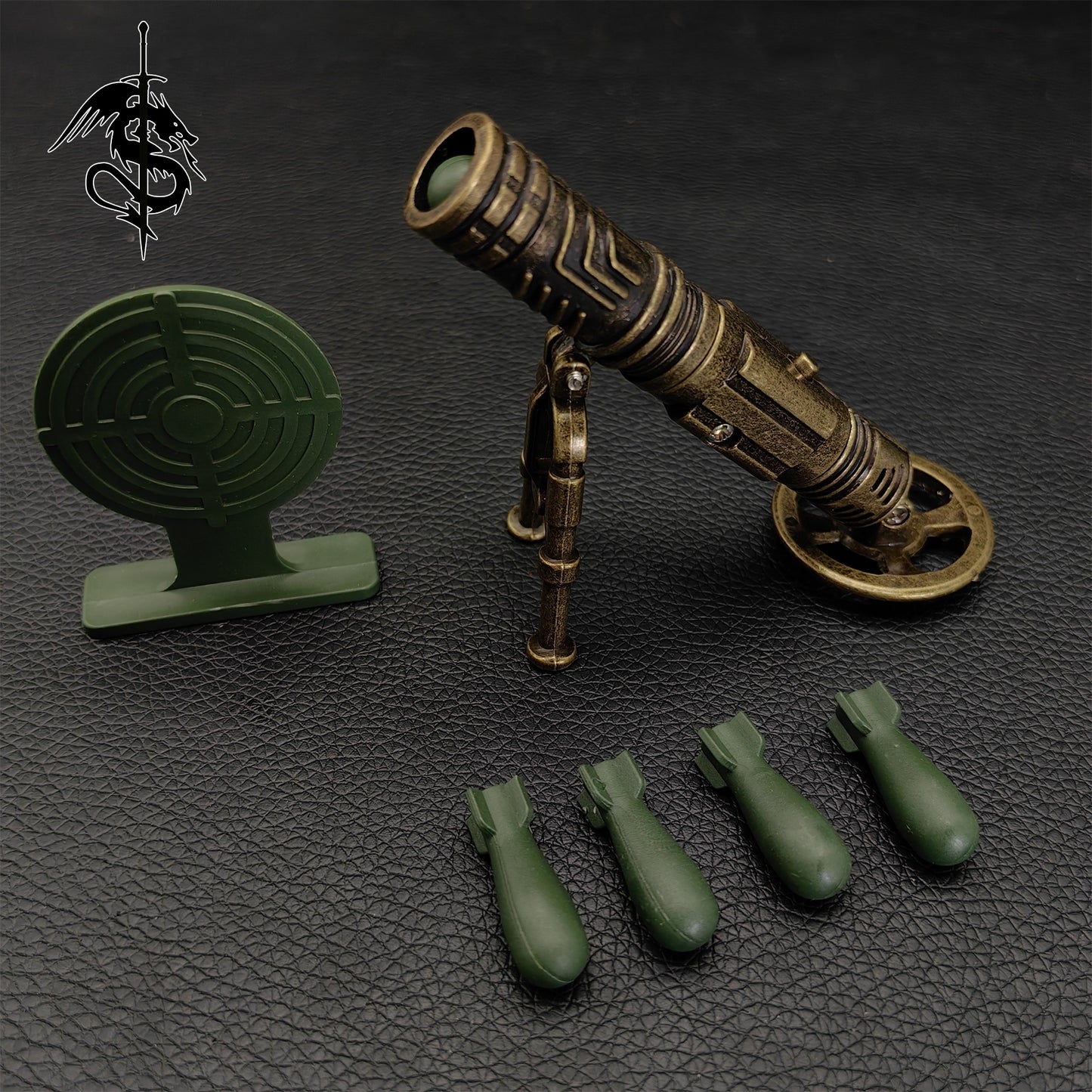 Metal Mortar Small Mine Thrower Creative Great War 2 Toy Cannon