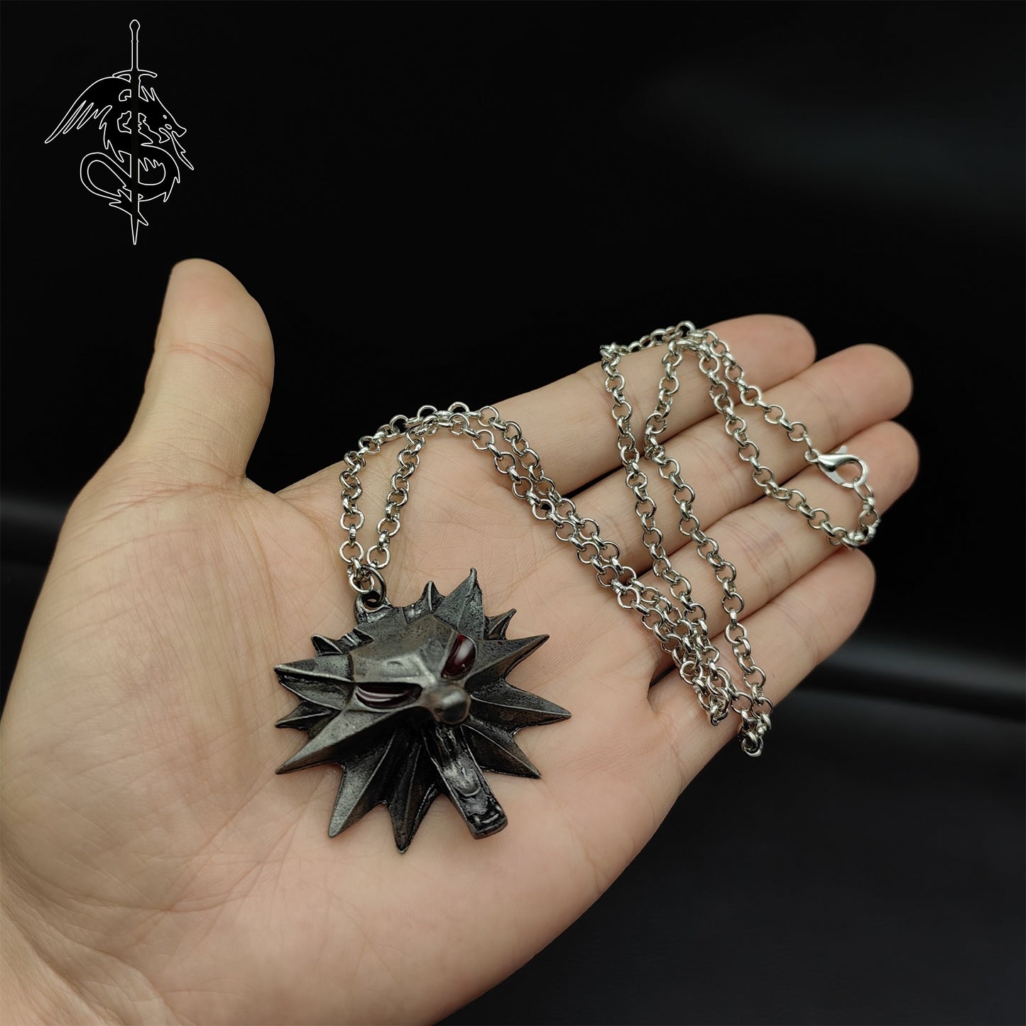 Aerondight Sword Small Metal Replica Geralt Silver Sword