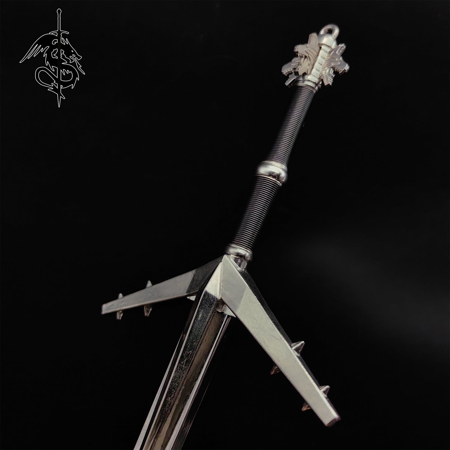 Aerondight Sword Small Metal Replica Geralt Silver Sword