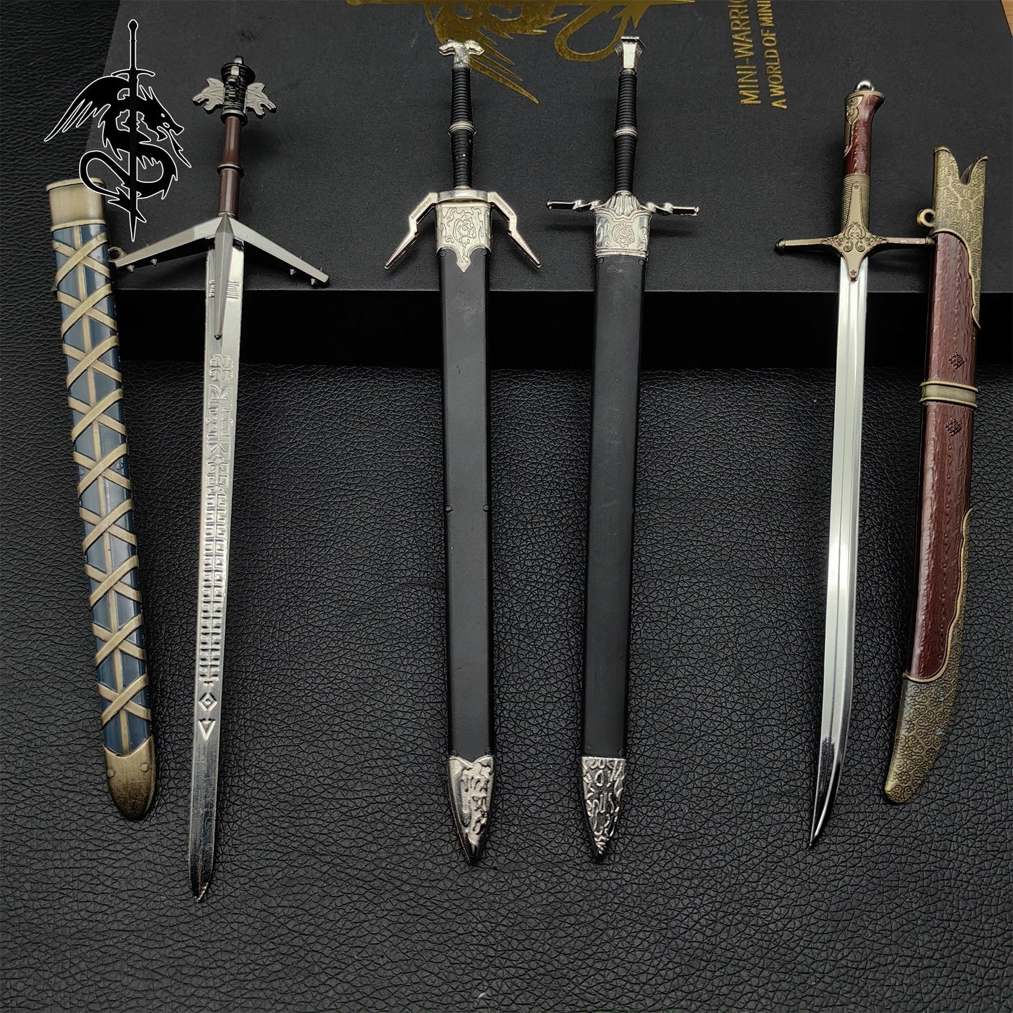 Geralt Of Rivia Sword Metal Miniature 4 in 1 Gift Box USA Stock