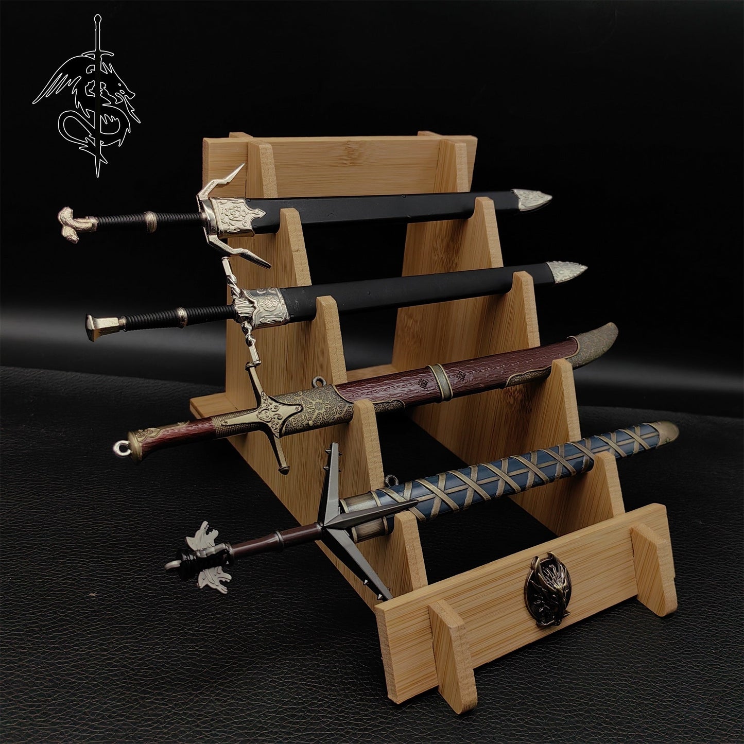 Geralt Of Rivia Sword Metal Miniature 4 in 1 Gift Box USA Stock