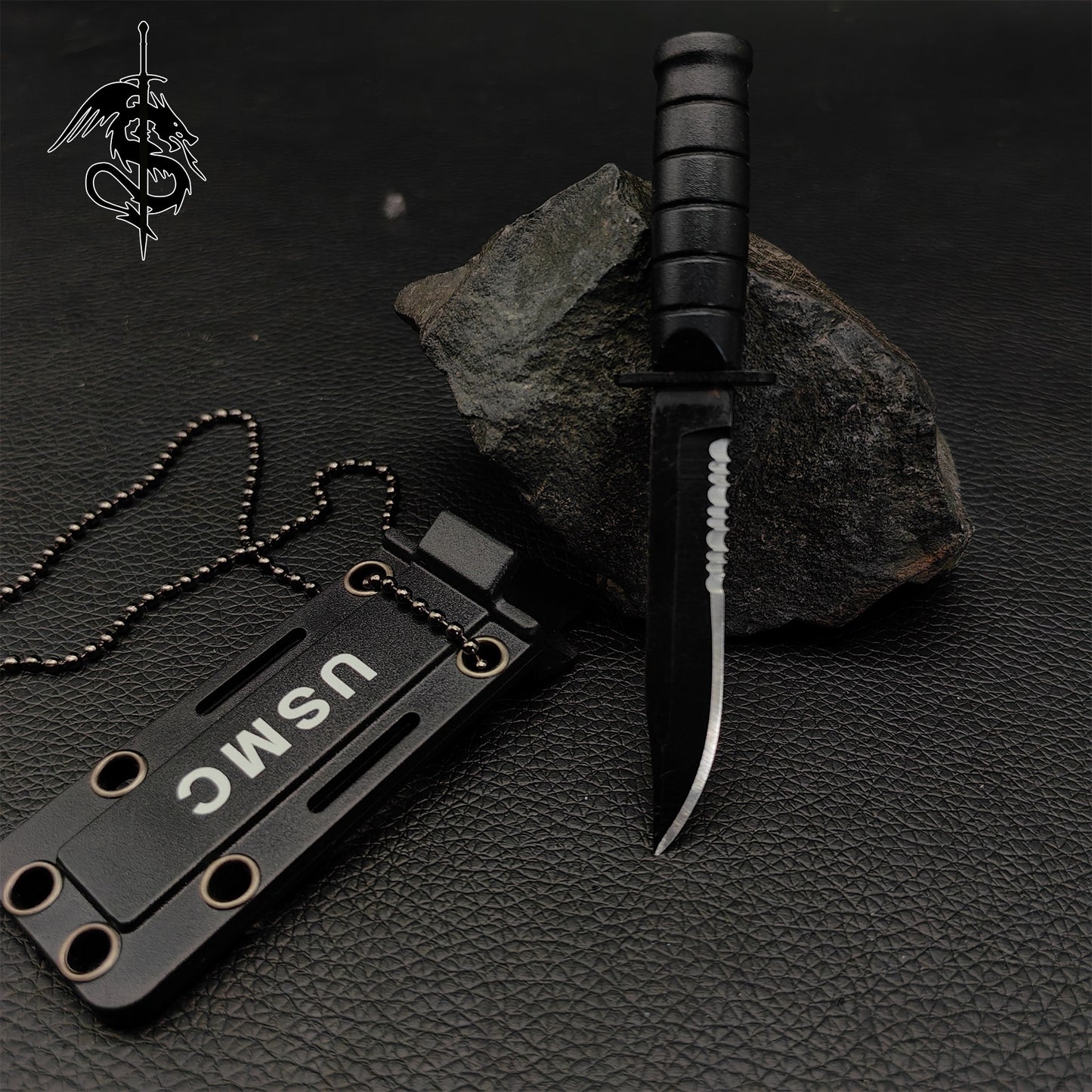M9 Knife Mini Scale M9 Multi-purpose Knife Portable EDC Pendant